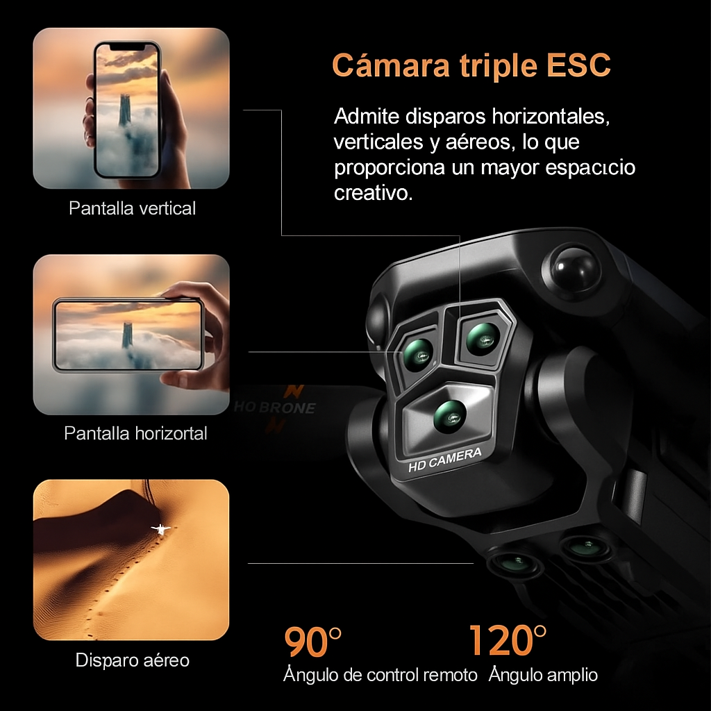 Dron con cámara 4K HD: perfecto para viajes, fotografía y regalos. Plegable. Fácil de volar. Batería de larga duración. Oferta por tiempo limitado: 50 % de descuento. ¡El regalo perfecto para los amantes de la tecnología!